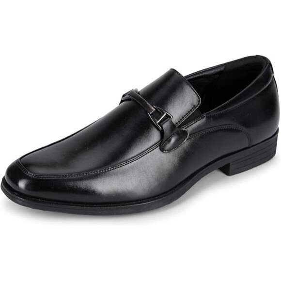 Van Heusen Men's Black Leather Oxford Comfort Loafer Tate Slip On Shoes, Sz 10 - Picture 3 of 5
